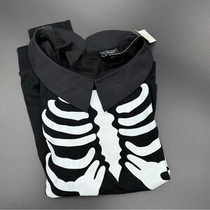 Hot Topic XL Knit Sweater ish NWT Rib Cage Skull